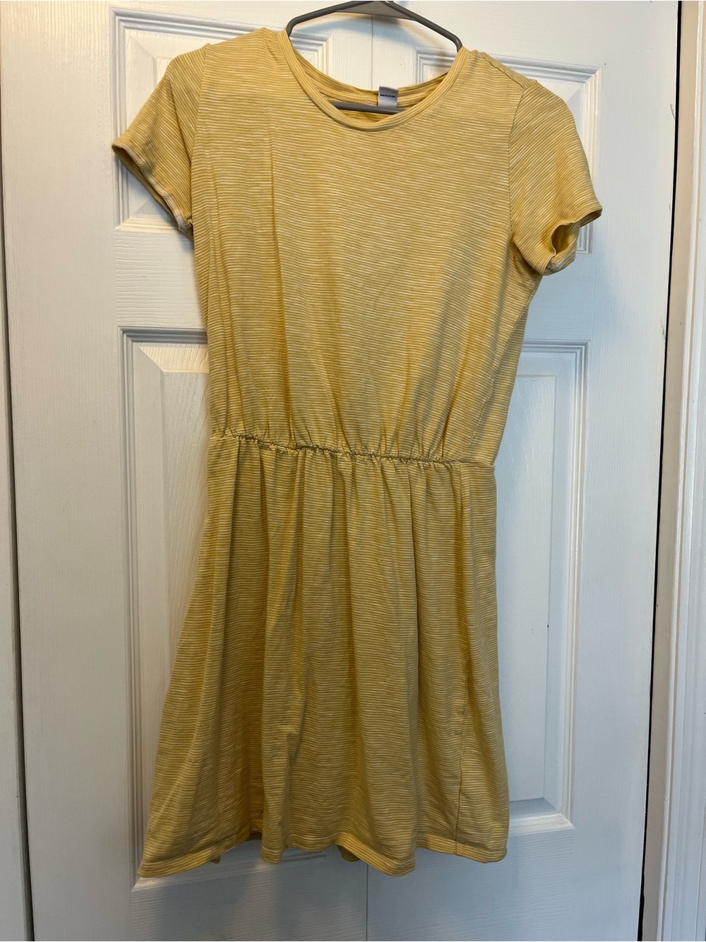 Old Navy Yellow Short Sleeve Casual Knit Dress